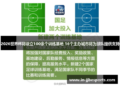 2026世界杯将设立100余个训练基地 16个主办城市将为球队提供支持